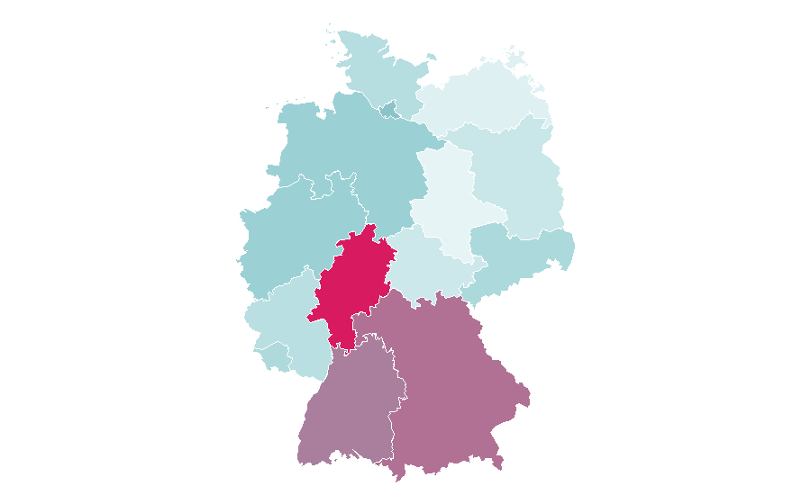 Affinity by region — Stack Overflow, Germany