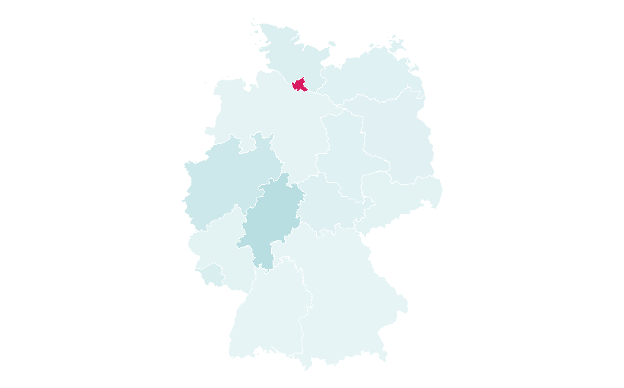 Affinity by region — Stadtsalat, Germany