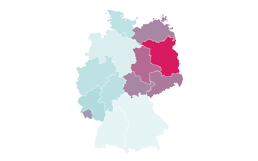 Affinity by region — Standard-definition television, Germany