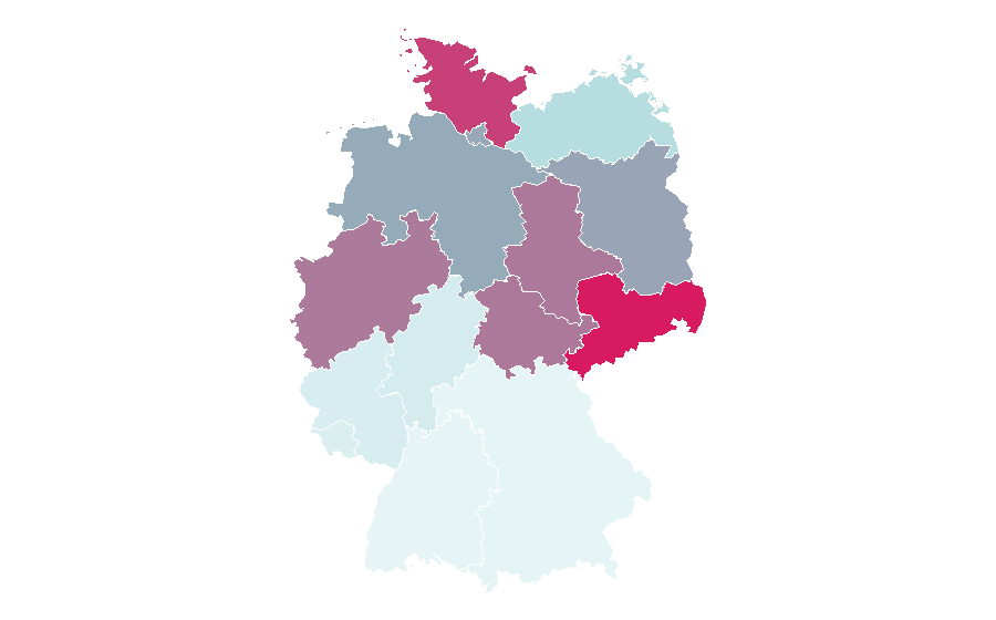 Affinité par région — Star Tankstellen, Allemagne