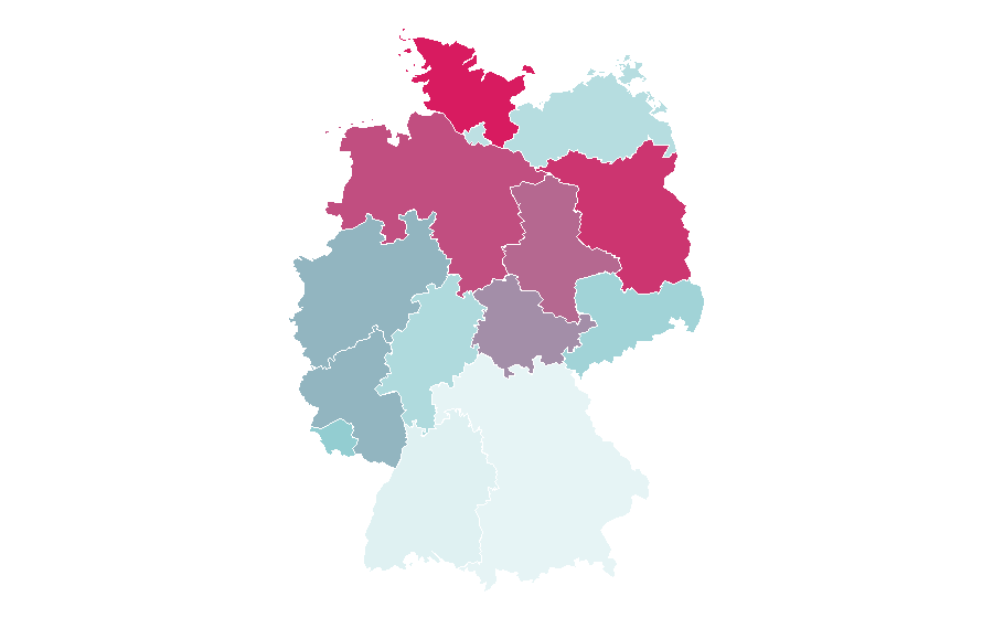 Affinity by region — Star Wars: The Force Awakens, Germany