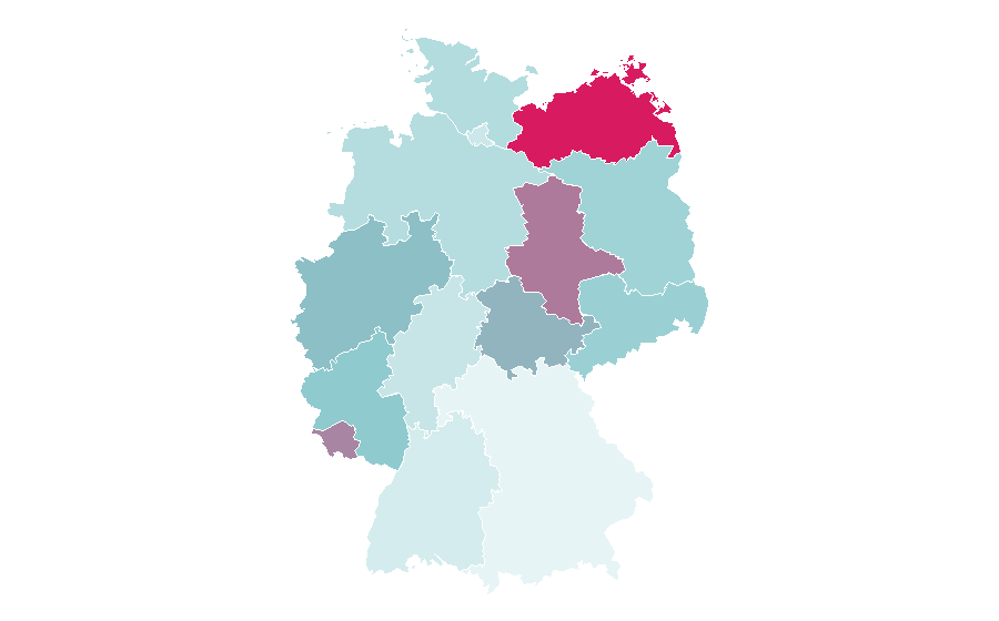 Affinité par région — StarGames, Allemagne