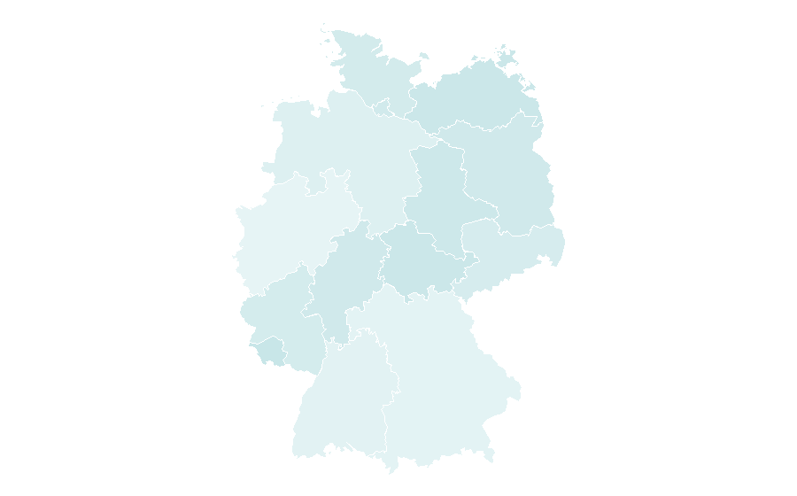 Affinity by region — State of Palestine, Germany