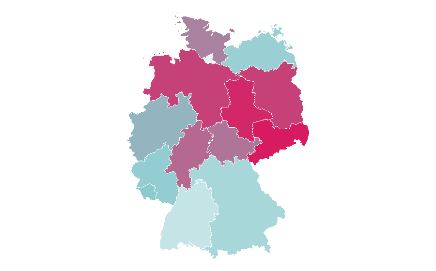 Affinity by region — Steaming, Germany