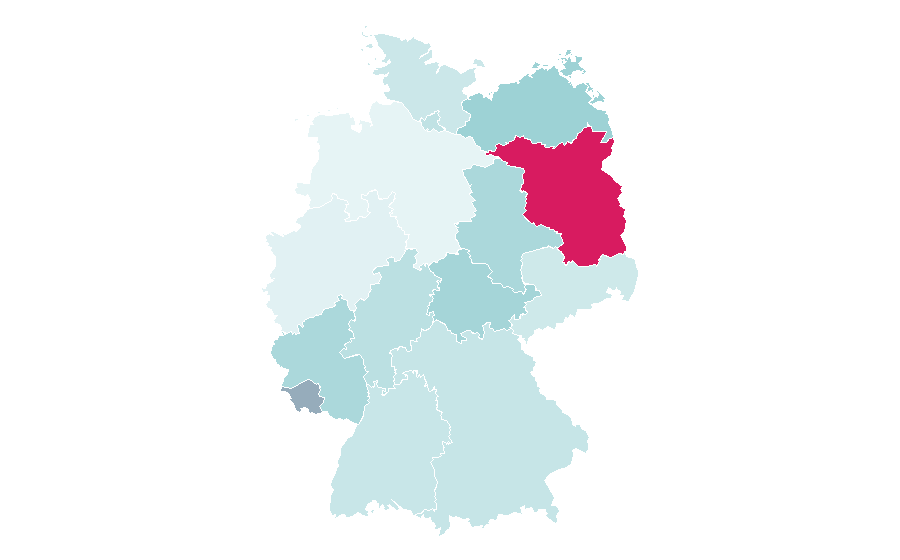 Affinity by region — Steel frame, Germany