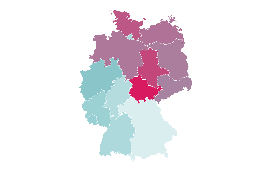 Affinity by region — Stefanie Heinzmann, Germany