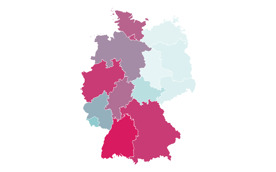 Affinity by region — Stefanos Tsitsipas, Germany