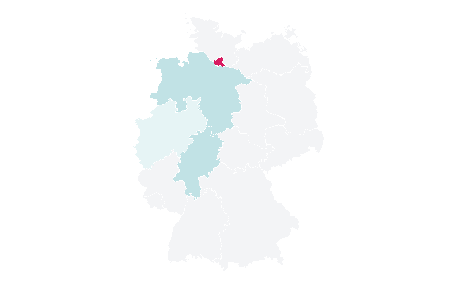 Affinity by region — Stitch (textile arts), Germany