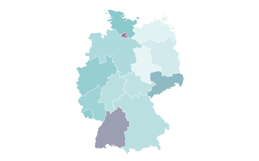 Affinity by region — Stock photography, Germany