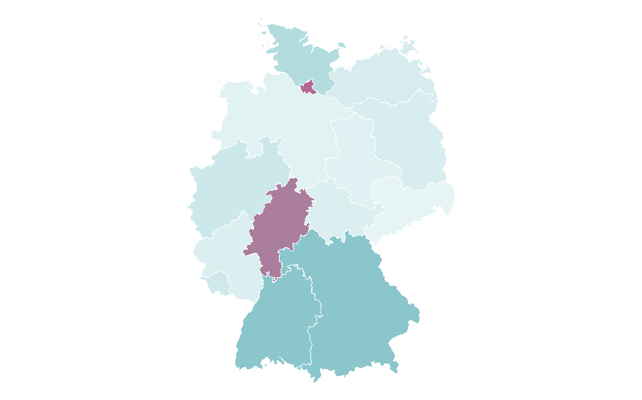 Affinity by region — Stockholm University, Germany
