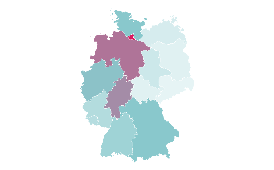 Affinity by region — Stoke City F.C., Germany