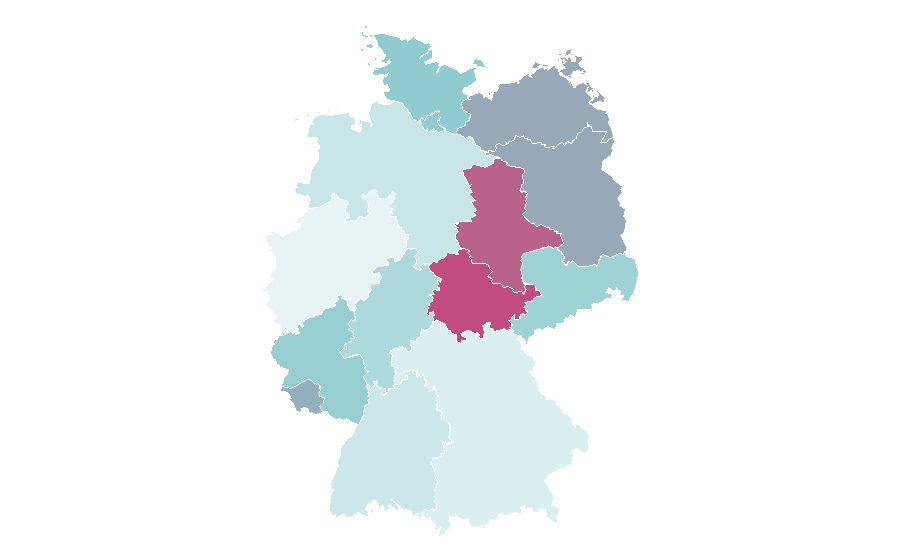 Affinity by region — Stonemasonry, Germany
