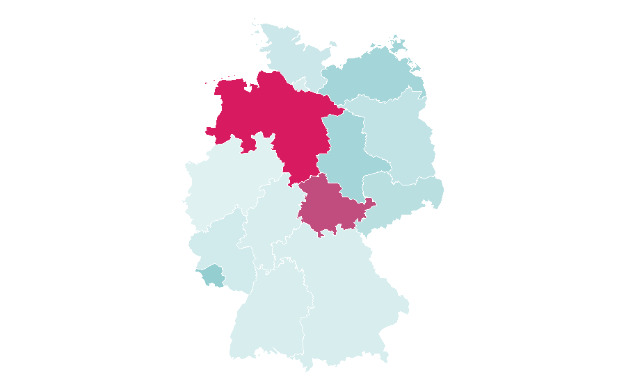 Affinity by region — Storm chasing, Germany