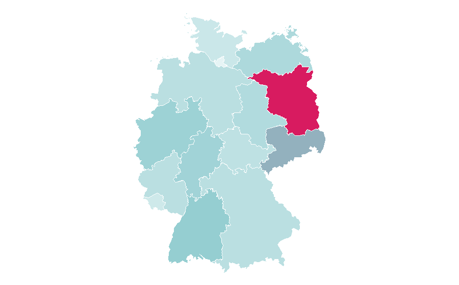 Affinità per regione — Street dance, Germania