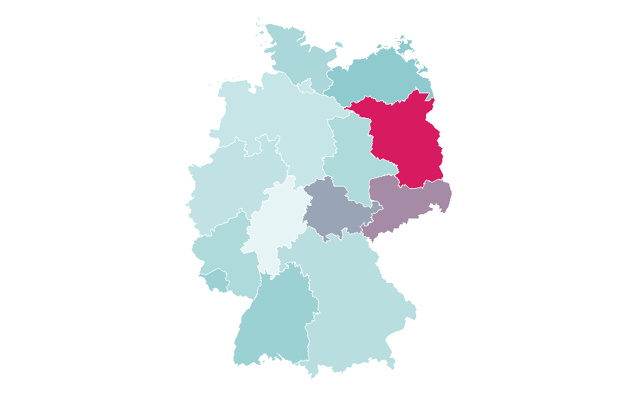 Affinity by region — Streetwear Shop, Germany