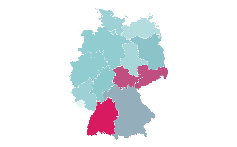 Affinity by region — Stress, Germany