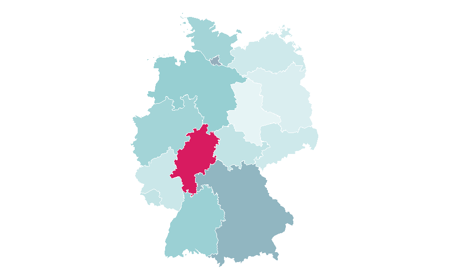 Afinidad por región — Stretching, Alemania