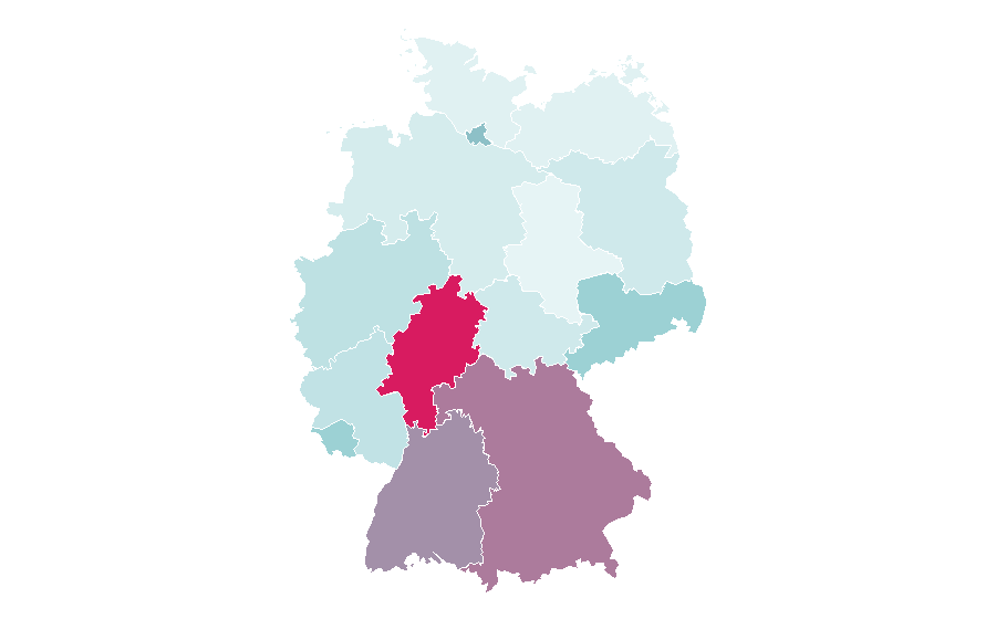 Afinidad por región — Structure, Alemania
