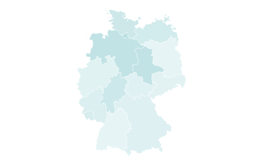 Afinidad por región — Studio, Alemania