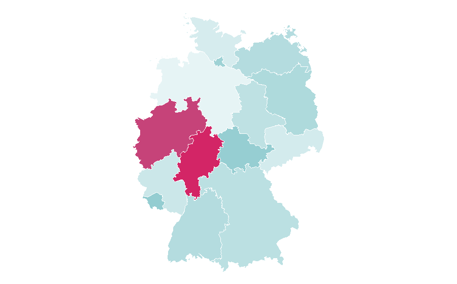 Affinity by region — Study Abroad, Germany