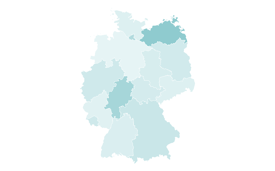Affinity by region — Studying in Germany, Germany