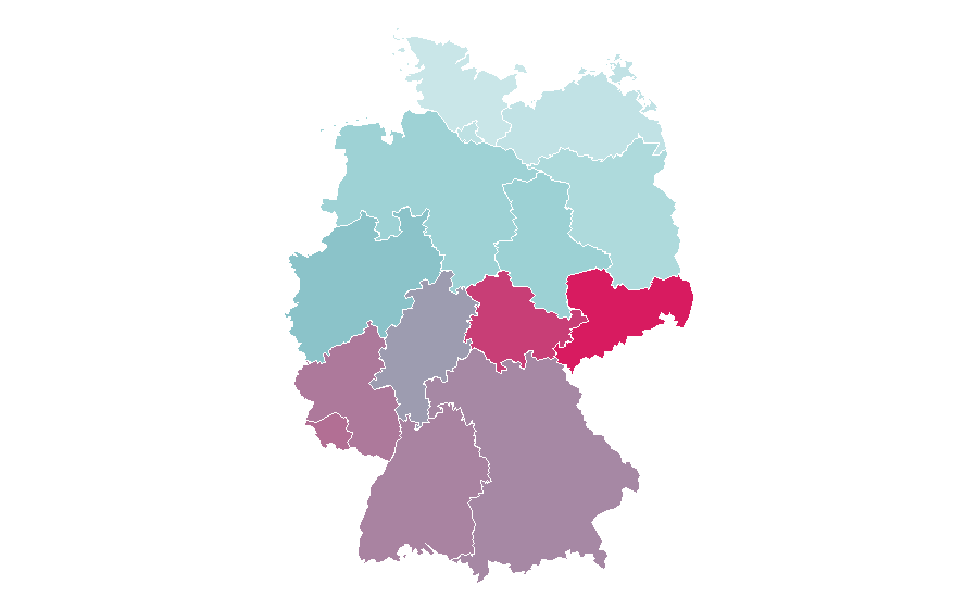 Affinity by region — Subaru Impreza, Germany