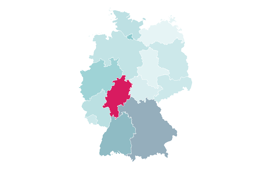 Affinity by region — Success (magazine), Germany