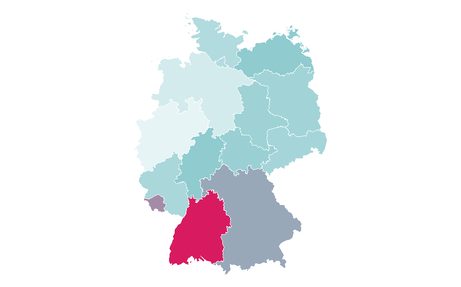 Affinity by region — Suicide prevention, Germany