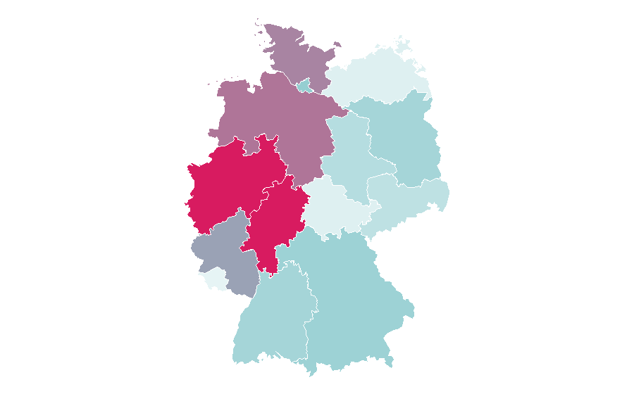 Affinität nach Region — Suit (clothing), Deutschland