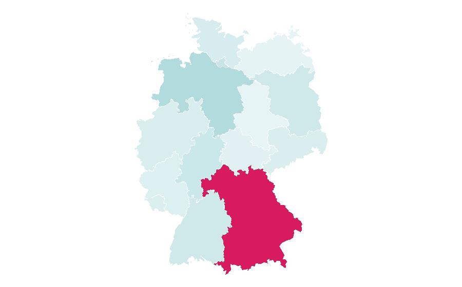 Affinity by region — Sunday, Germany