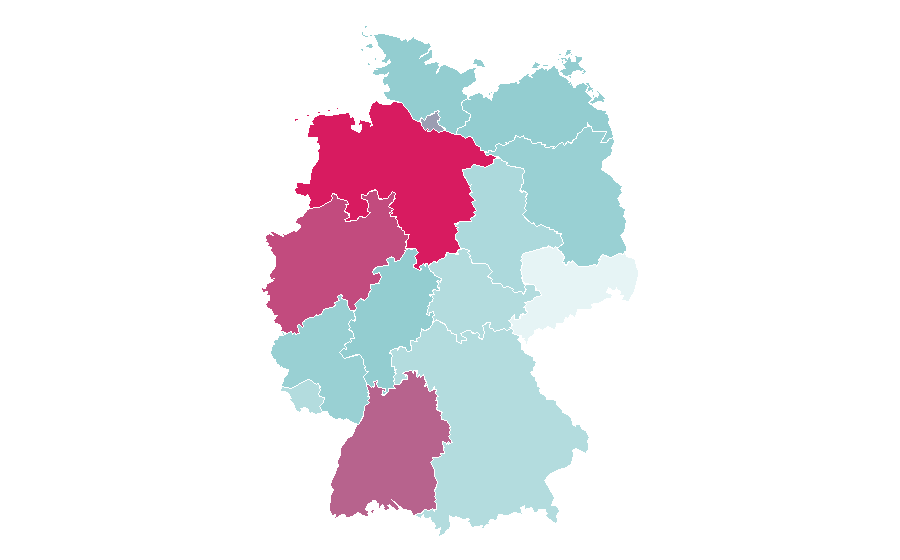 Affinity by region — Sunless tanning, Germany