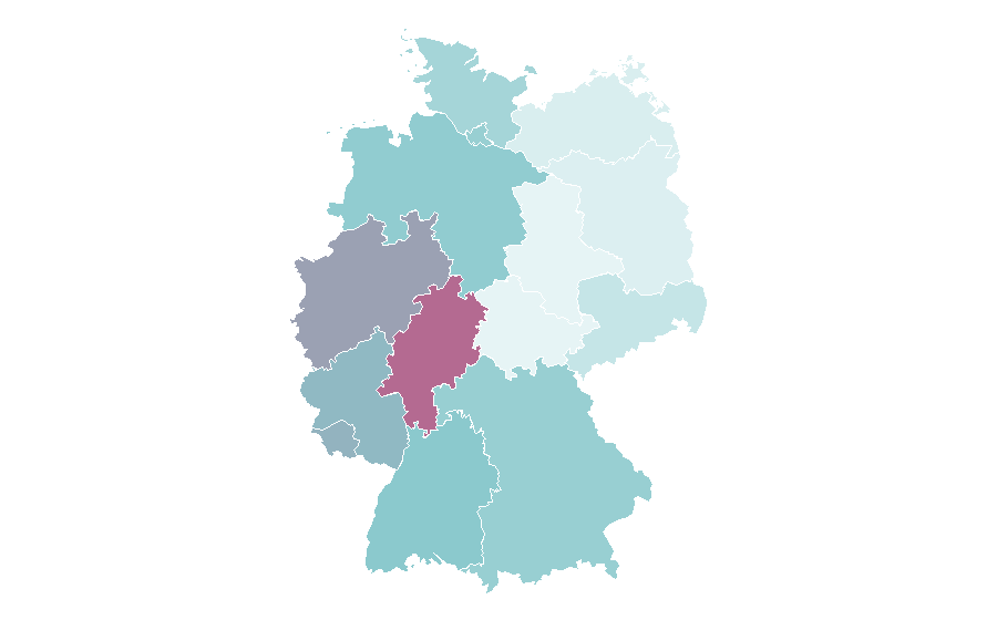 Affinity by region — Super Smash Bros., Germany