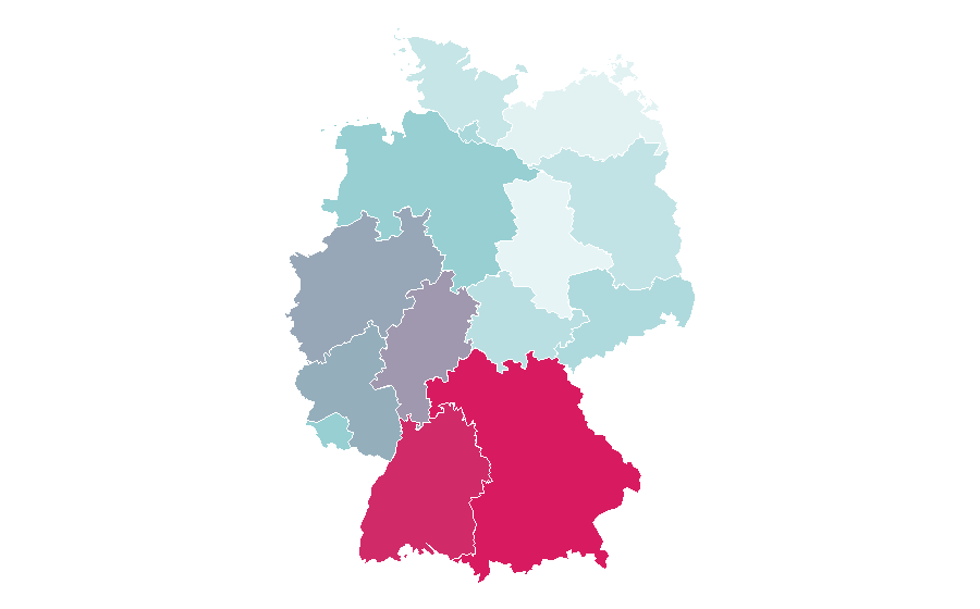 Affinité par région — Supercar, Allemagne