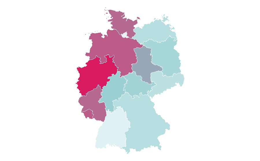 Affinité par région — Supernatural, Allemagne