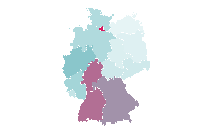 Affinité par région — Supply chain, Allemagne