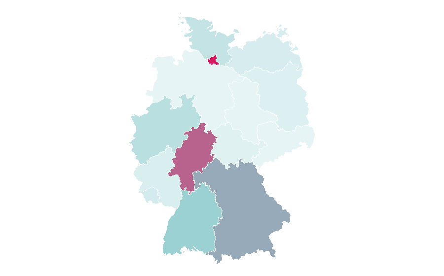 Affinity by region — Surabaya, Germany