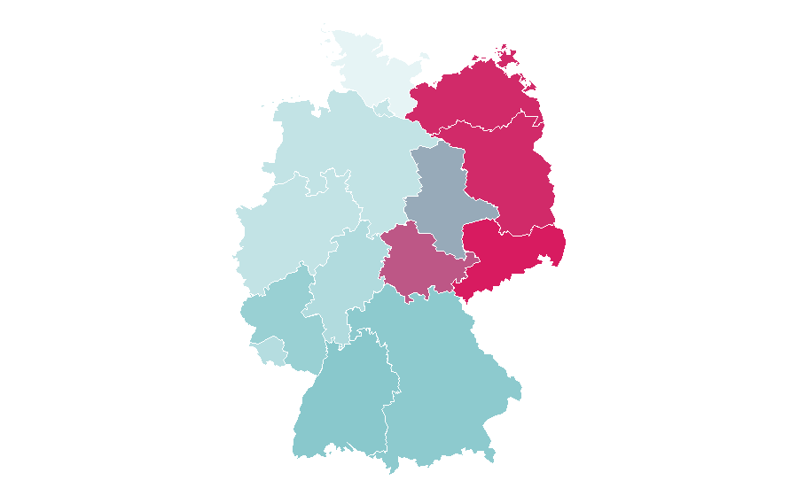 Affinity by region — Surveying, Germany