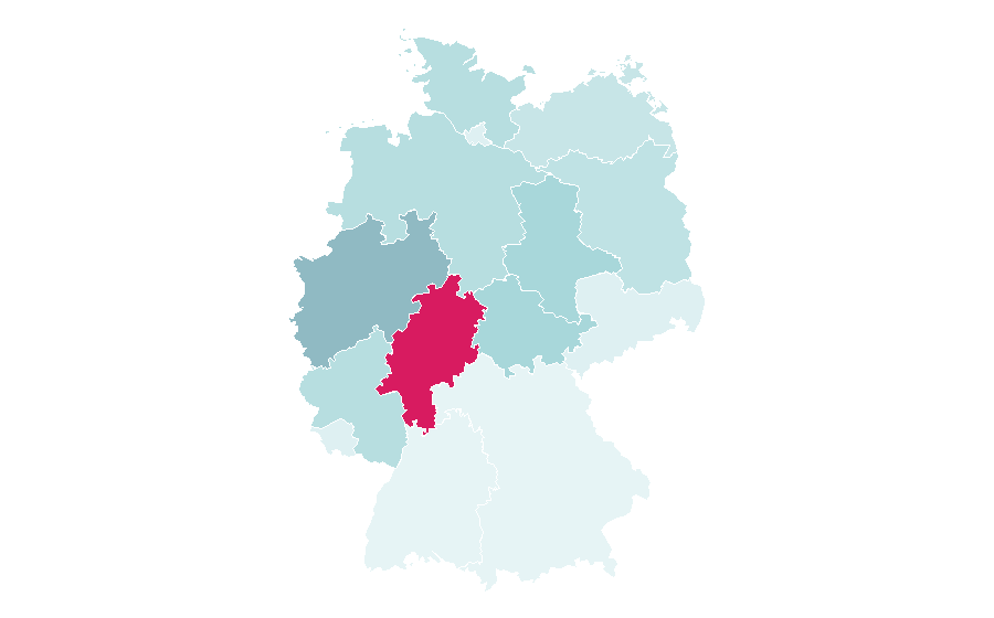 Affinity by region — Survival film, Germany