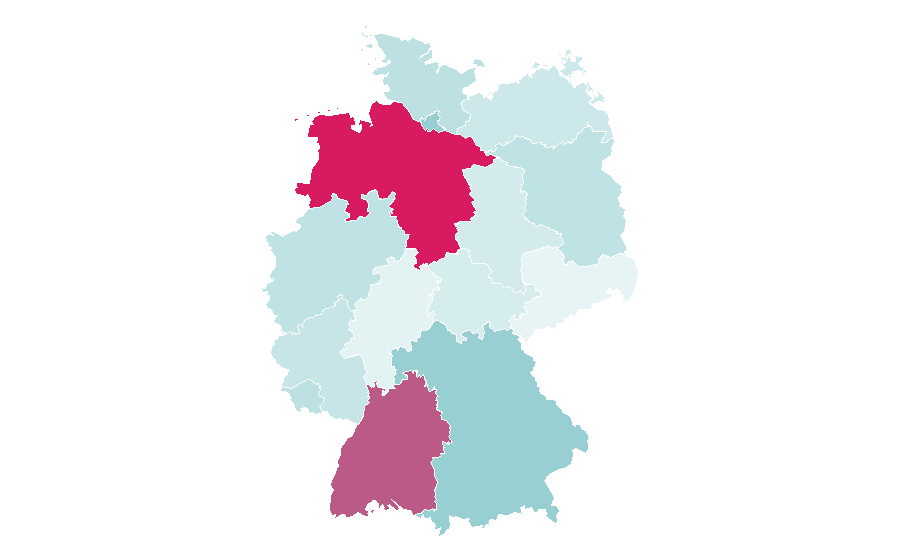 Affinity by region — Sustainable business, Germany
