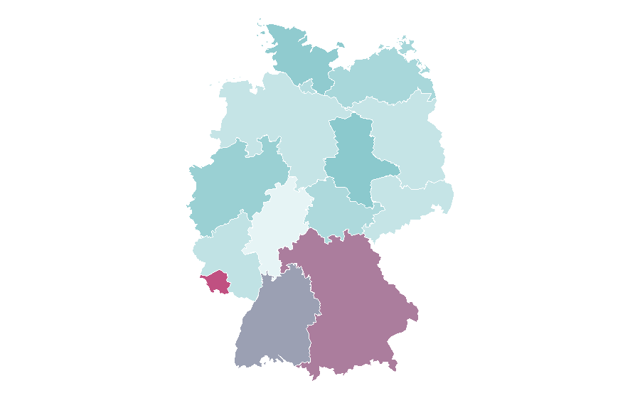 Affinity by region — Sustainable consumption, Germany