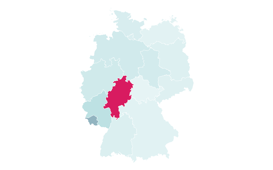Affinity by region — SV Darmstadt 98, Germany