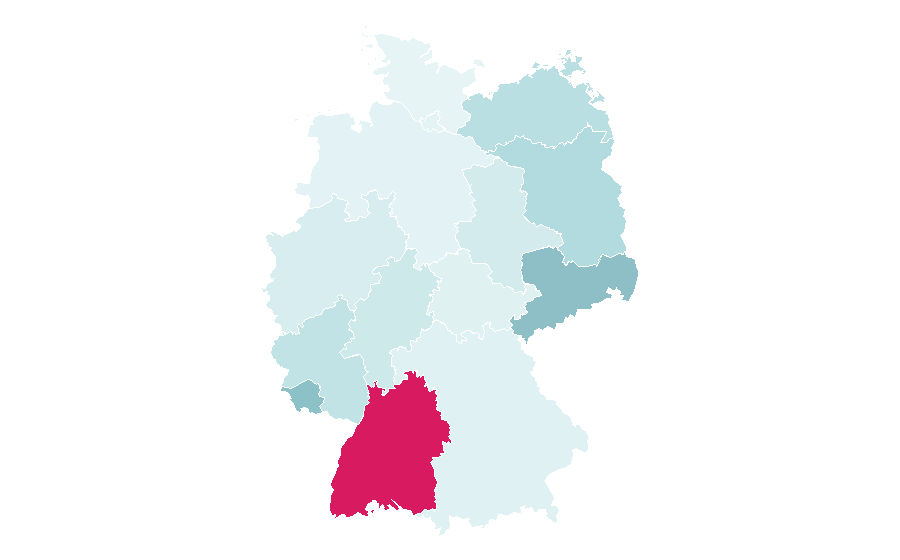 Affinity by region — SV Sandhausen, Germany