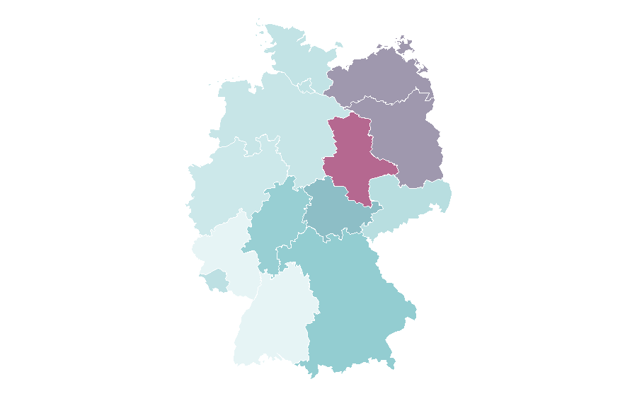 Affinity by region — Sweet (band), Germany