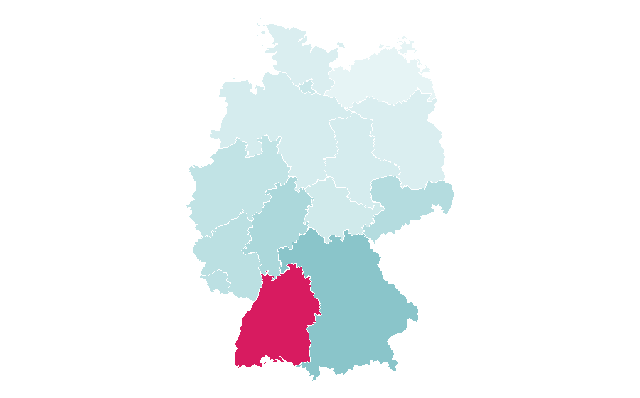 Affinity by region — Swiss franc, Germany