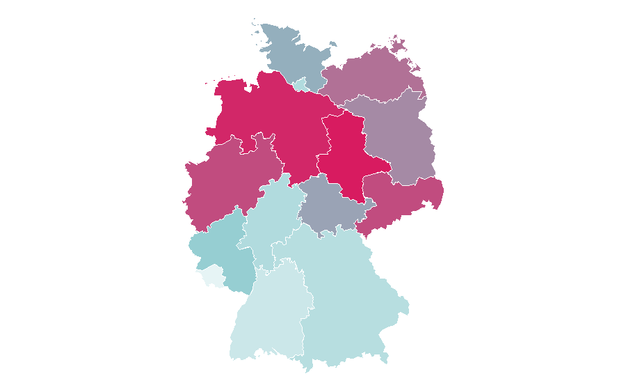 Affinità per regione — Switched, Germania