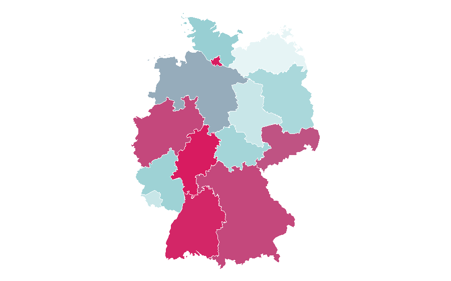 Affinità per regione — Sydney, Germania