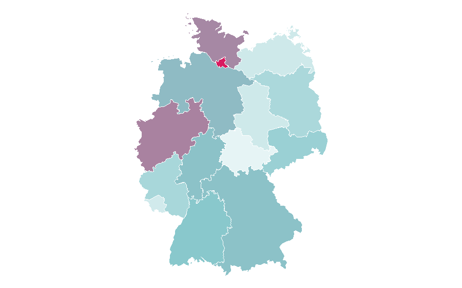 Affinity by region — Sylvanian Families, Germany