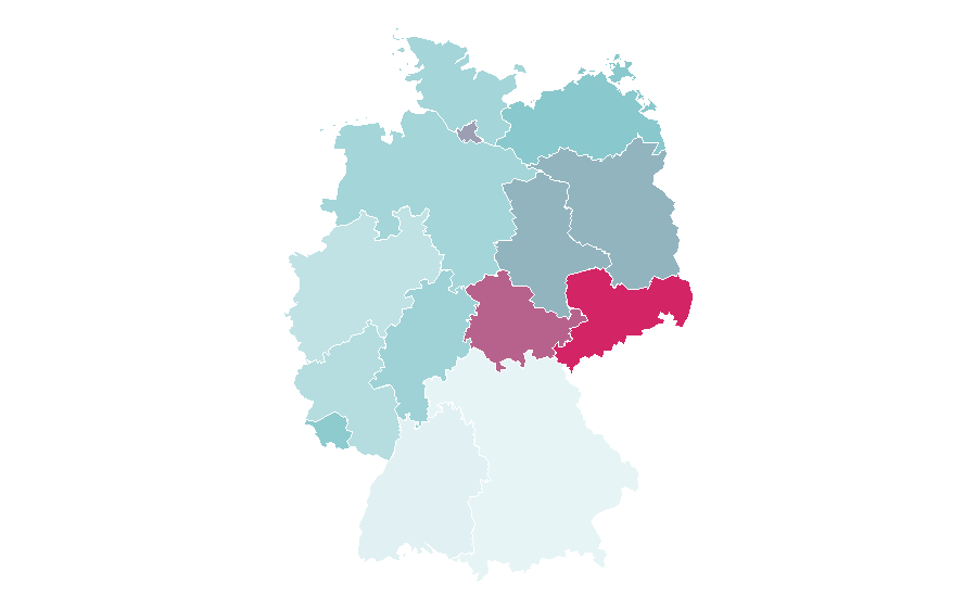 Affinity by region — Synthpop, Germany