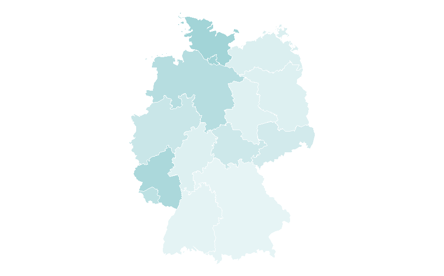 Affinité par région — Syrian cuisine, Allemagne