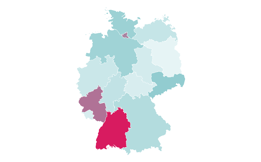 Affinity by region — t3, Germany